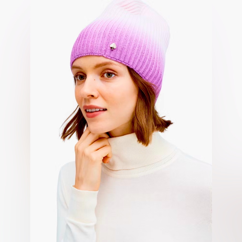 🌸 Kate Spade Chalk Pink Dip-dye Beanie 🌸